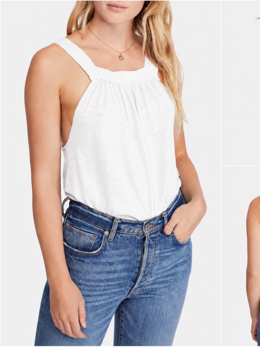 Free People We The Free Good For You Oversized Tank Top XS
